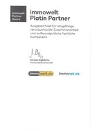 Immowelt Platin Partner Award